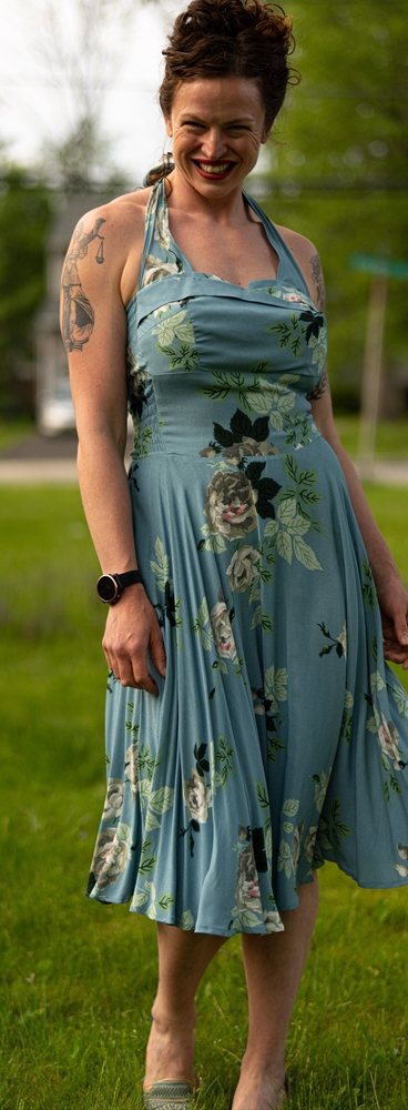 Trashy Diva French Blue Floral size medium